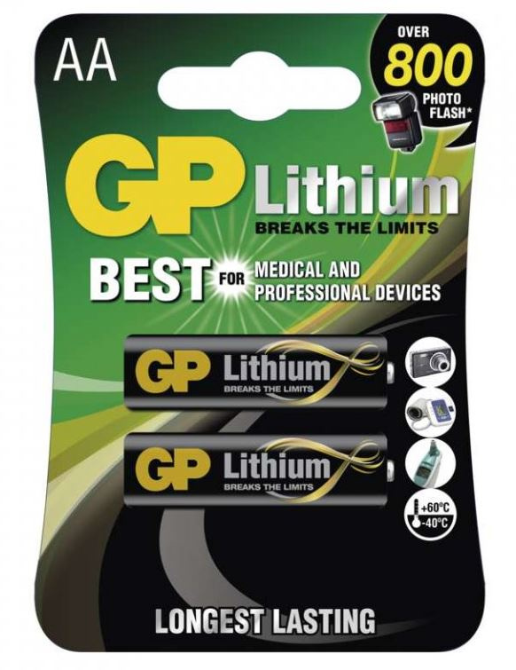 Baterie GP Lithium Cell AA 2 ks