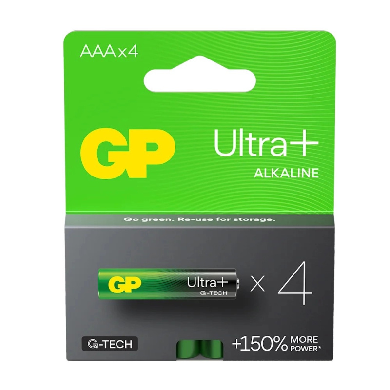 Baterie GP Ultra Plus Alkaline AAA 4 ks