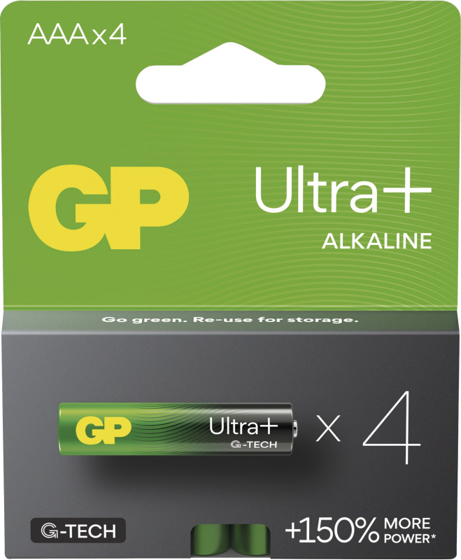 Baterie GP Ultra Plus Alkaline AAA 4 ks