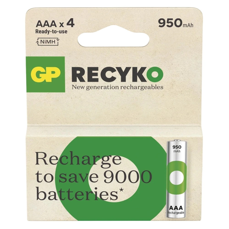 GP ReCyko AAA 950mAh 4ks 1032124090