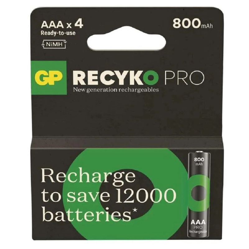 Nabíjecí baterie GP ReCyko Pro Professional AAA (HR03), 4 ks