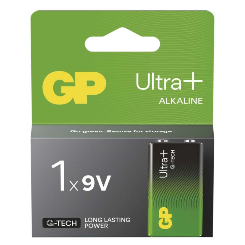 Baterie alkalická GP ULTRA B03511 PLUS 9V (6LR61) 1PP