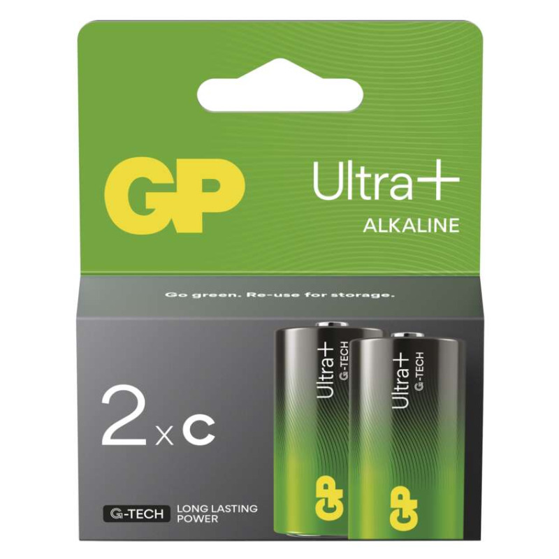 Baterie alkalická GP ULTRA B03312 PLUS C (LR14) 2PP