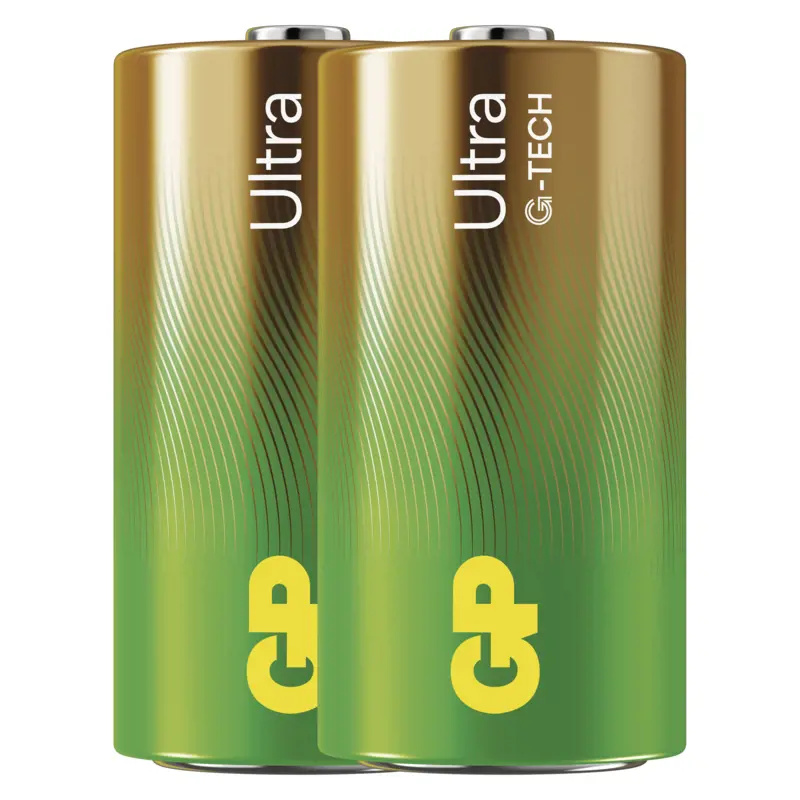 Alkalické baterie GP Ultra - C, LR14, 1,5V, 2 ks