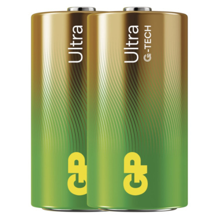 Alkalické baterie GP Ultra - C, LR14, 1,5V, 2 ks