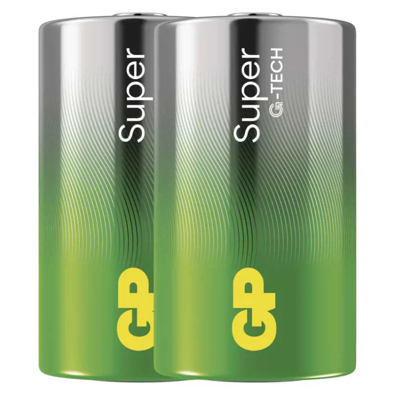 GP Alkalická baterie Super D (LR20), 2 ks