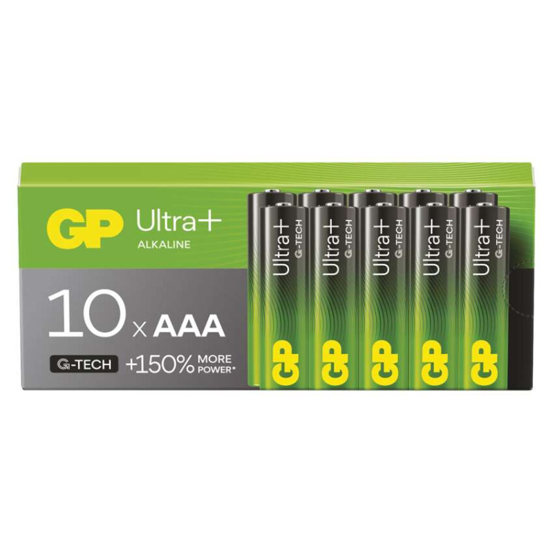 Baterie alkalická GP ULTRA PLUS AAA (LR03) 10PP