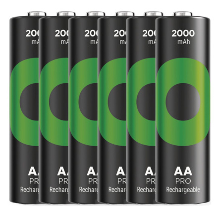Nabíjecí baterie GP ReCyko Pro Professional - AA, HR6, 2000 mAh, 6 ks
