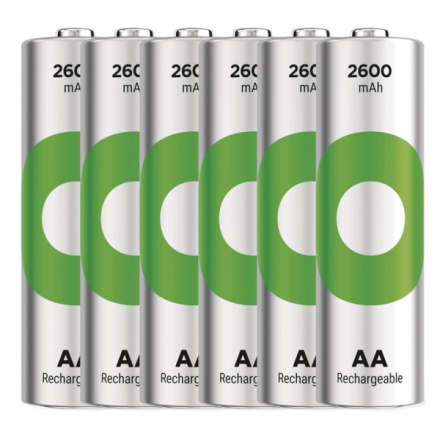 Nabíjecí baterie GP ReCyko 2600 - AA, HR6, 2 600 mAh, 6 ks
