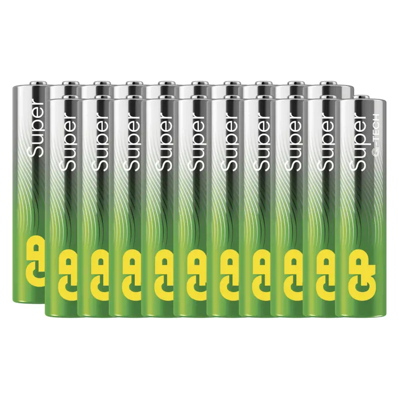 Alkalické baterie GP Super - AAA, LR03, 1,5V, 20 ks
