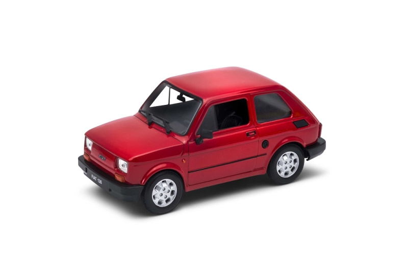 Model auta Welly Fiat 126p Maluch 1:21 červená