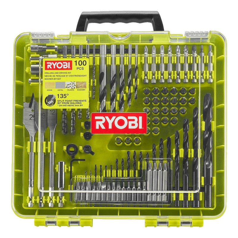 Sada vrtáků a šroubovacích bitů Ryobi RAKDD100, 100ks