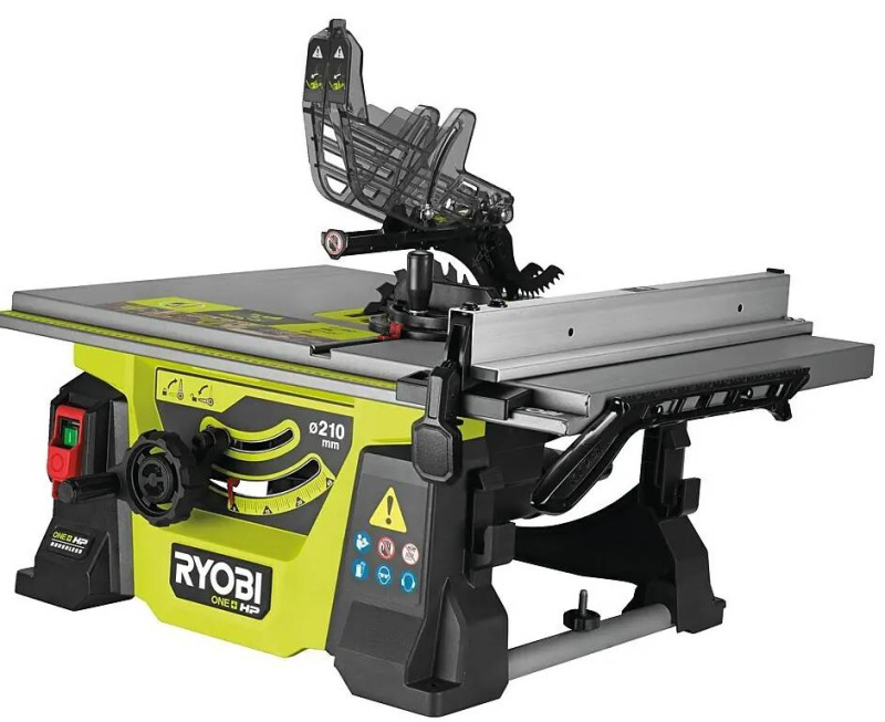 Aku stolní pila Ryobi RTBS18X-0 / 18 V / 210 mm / zelená/černá/stříbrná Varianta: ivi1