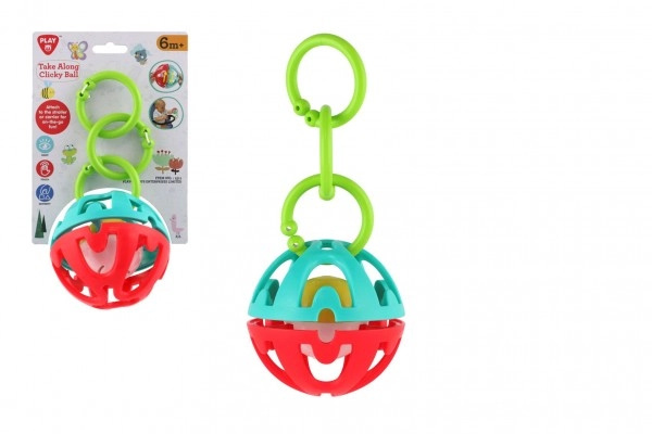 Teddies Chrastítko Koule Přívěsek na kočárek 22 cm