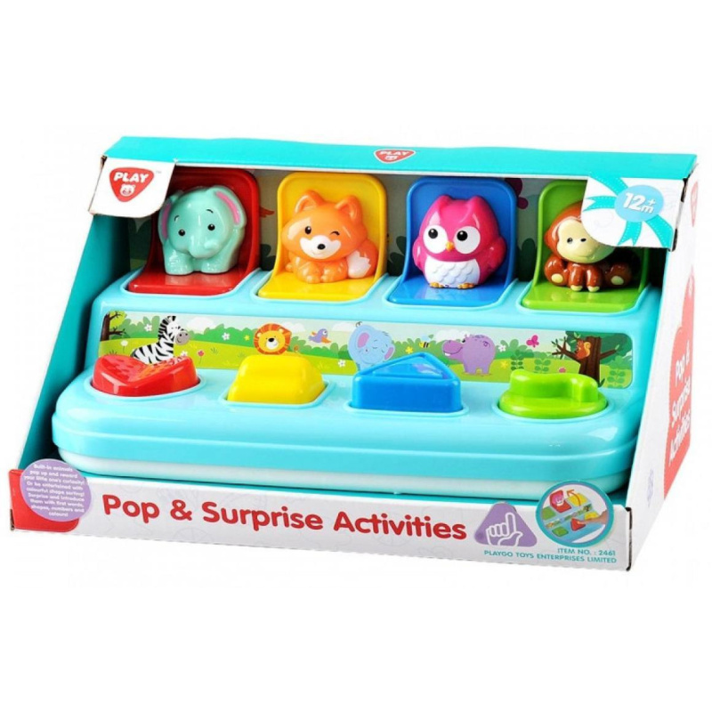 Vkládačka vyskakovací zvířátka plast