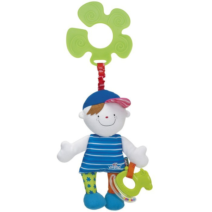 K´s Kids Veselý kluk s úchytem na kočárek Wayne