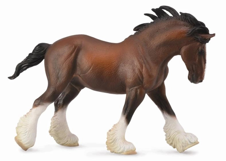 COLLECTA Clydesdalský kůň - hnědý