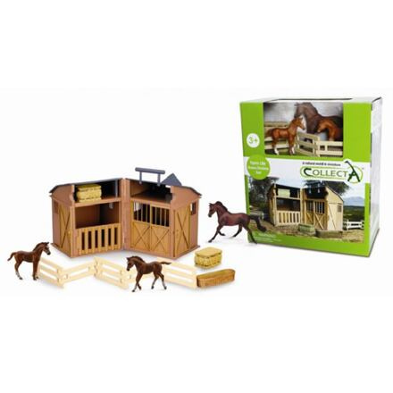 COLLECTA Stáj, 3 koně a příslušenství
