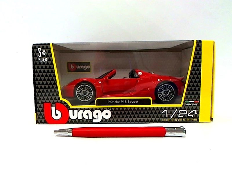 Bburago Porsche 918 Spyder červené 1:24 - 1 kus