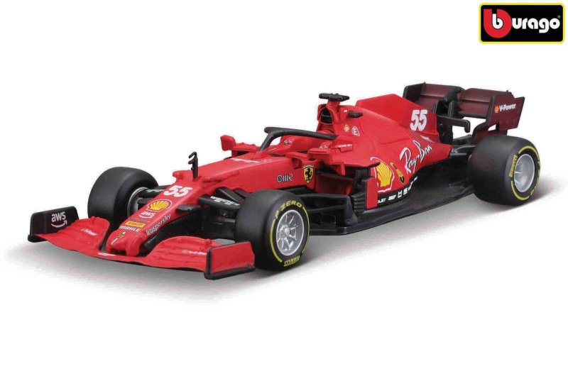 Signature Bburago Ferrari SF21 NO55 Sainz BB18-36828S 1:43