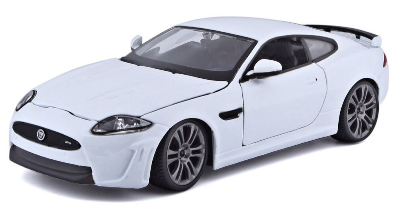Bburago Plus Jaguar XKR S bílá 1:24