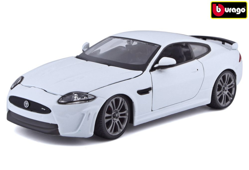 Bburago Plus Jaguar XKR S bílá 1:24