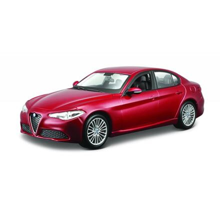 Bburago 1:24 Alfa Romeo Giulia (2016) Metallic červená 18-21080