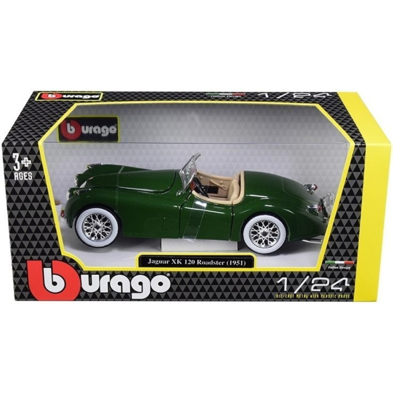 Bburago 1:24 Jaguar XK 120 Roadster (1951) zelená 18-22018