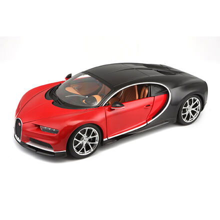 Bburago 1:18 Plus Bugatti Chiron black/red