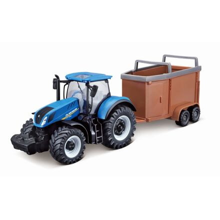 Bburago New Holland T7000 Tractor with HorseTrailer 1:32