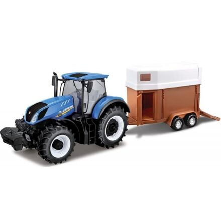 Farma Traktor New Holland s vlečkou pro koně