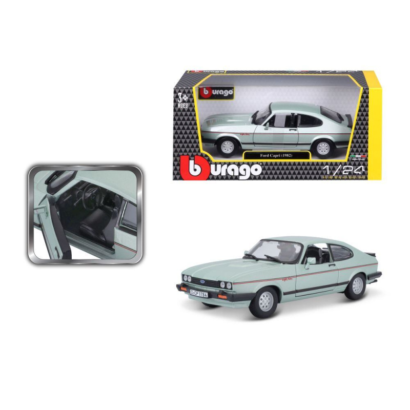 Bburago Plus Ford Capri 1982 světle zelená 1:24