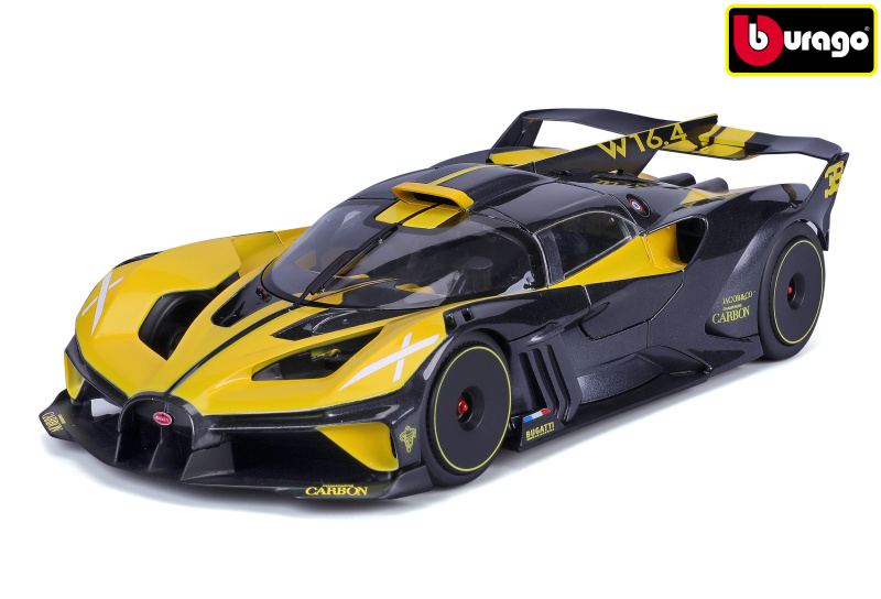 Bburago TOP Bugatti Bolide žlutá /Black 1:18