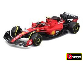 Bburago Formule F1 Ferrari Scuderia SF 23 2023 nr.55 Carlos Sainz s řidičem 1:43