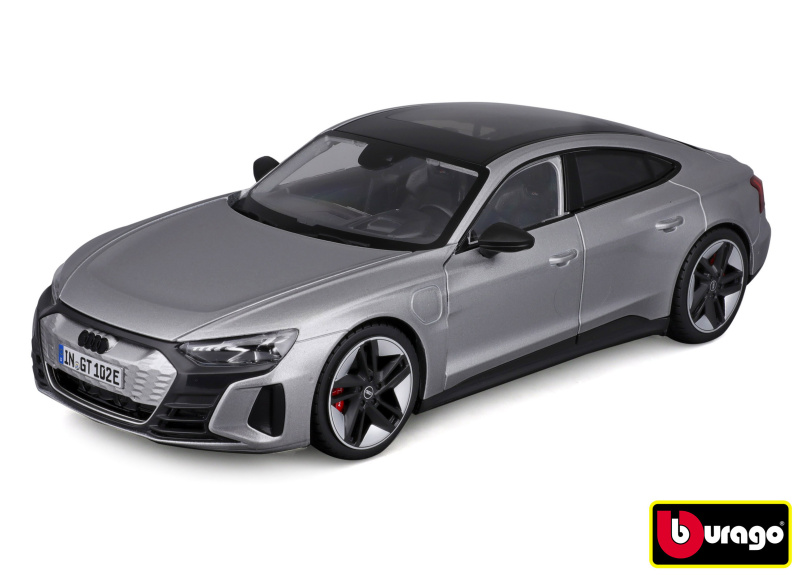 Bburago Audi RS E tron GT stříbrná 1:18