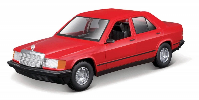 Bburago Mercedes benz 190e 1984 Red 1:24
