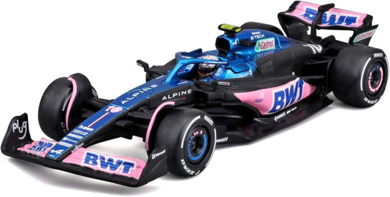 Bburago 1:43 RACE Formula F1 - BWT Alpine F1 Team A523 (2023) #10 (Pierre Gasly)