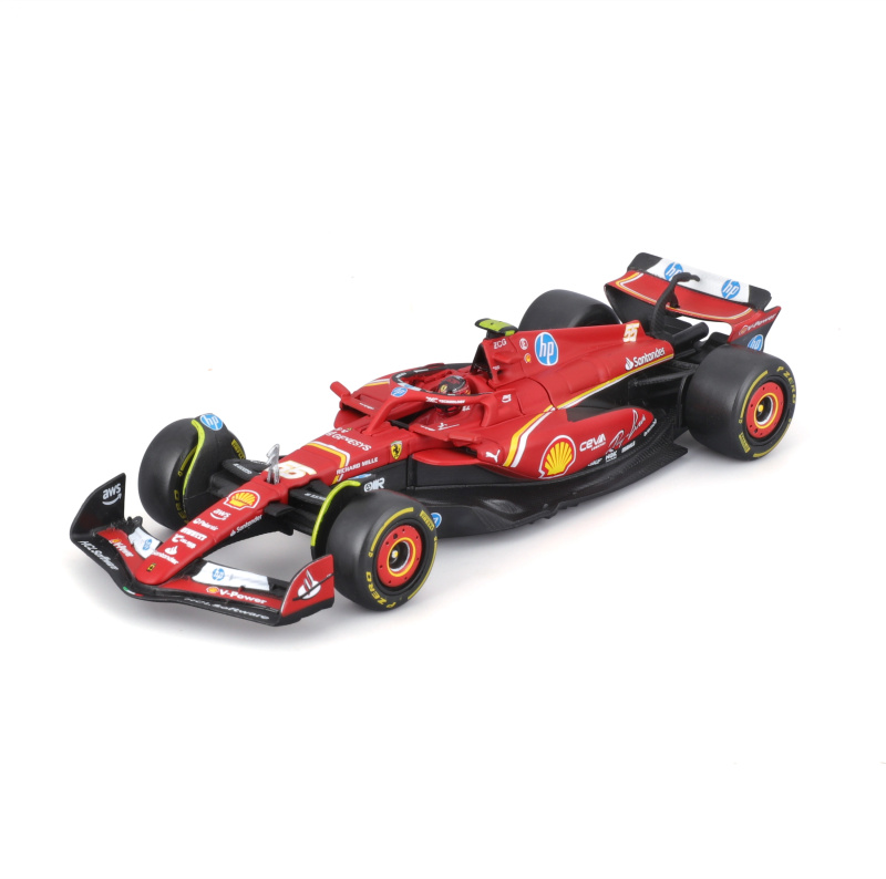 model vozu formula 1 ferrari sf-24 1:43 s jezdcem carlosem sainzem v dárkovém boxu