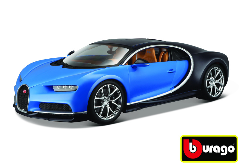 Bburago 1:18 Plus Bugatti Chiron modrá