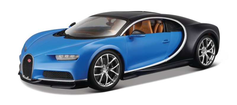Bburago 1:18 Plus Bugatti Chiron modrá