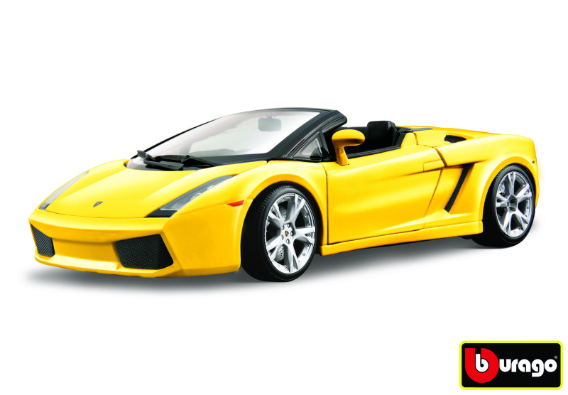 Bburago Lamborghini Gallardo Spyder metalíza žlutá 1:18