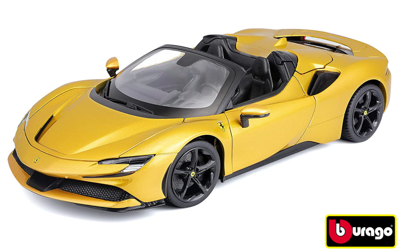Bburago Ferrari SF90 Spider v měřítku 1:18 - Žlutý