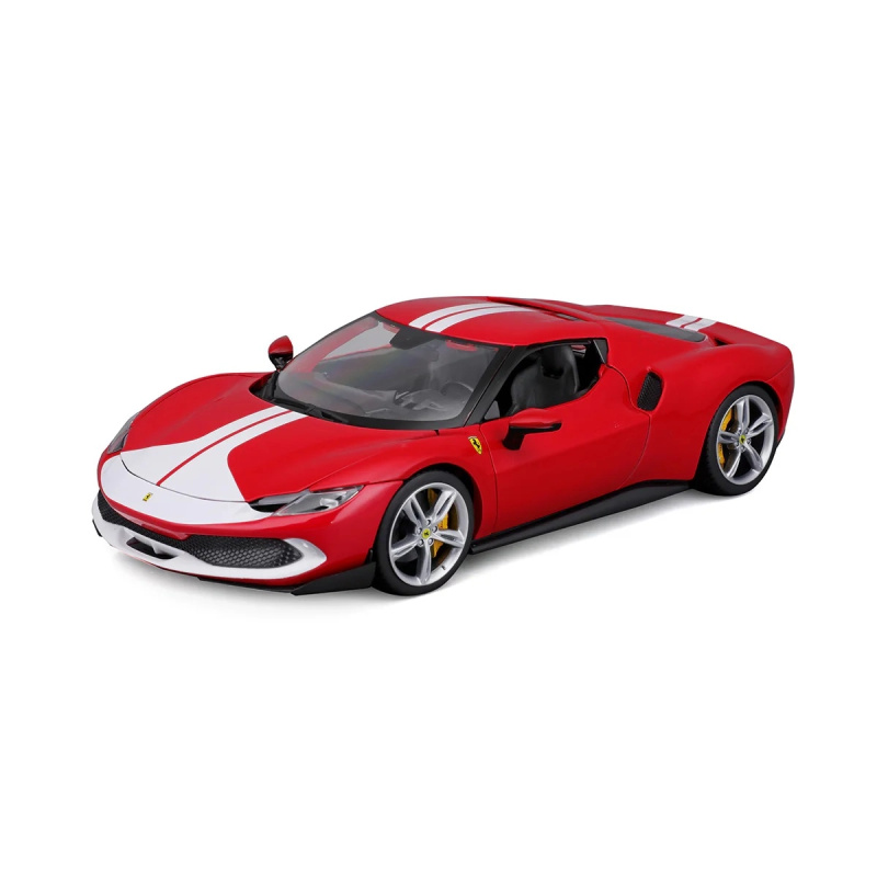 Bburago Ferrari 296 Gtb Assetto Fiorano 2022 Červená Bílá 1:18
