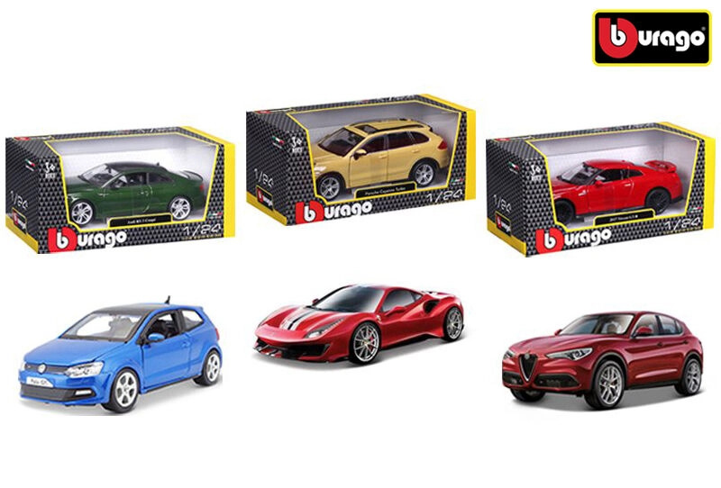 Kovové modely aut Bburago v měřítku 1:24