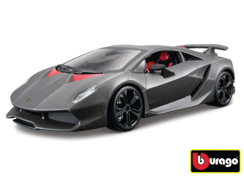 Bburago 1:24 Lamborghini Sesto Elemento Metallic Grey 18-21061