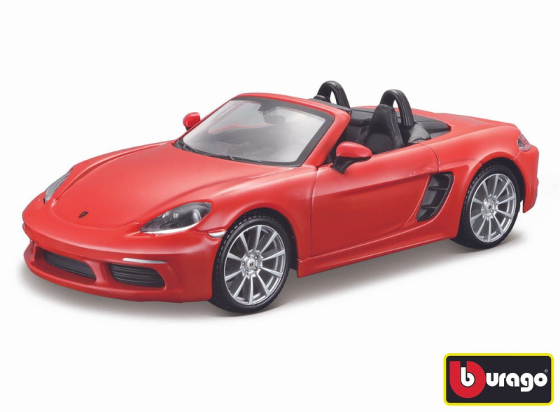 Model Bburago Porsche 718 Boxster oranžová 1:24