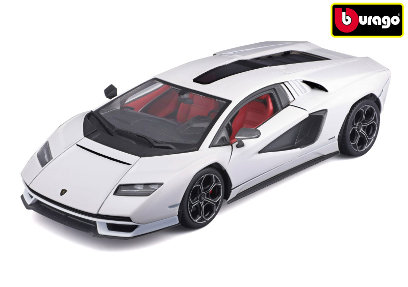Model LAMBORGHINI Countach LPI 800-4 bílý 1:24 od BBurago