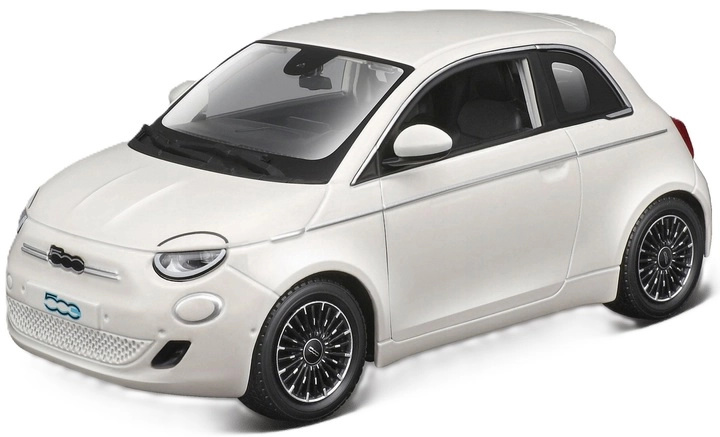 Bburago Plus Fiat 500e 2023 bílá 1:24