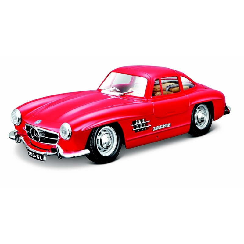 BBurago Mercedes Benz 300SL červená 1:24