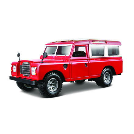 Červený Land Rover Bburago 1:24